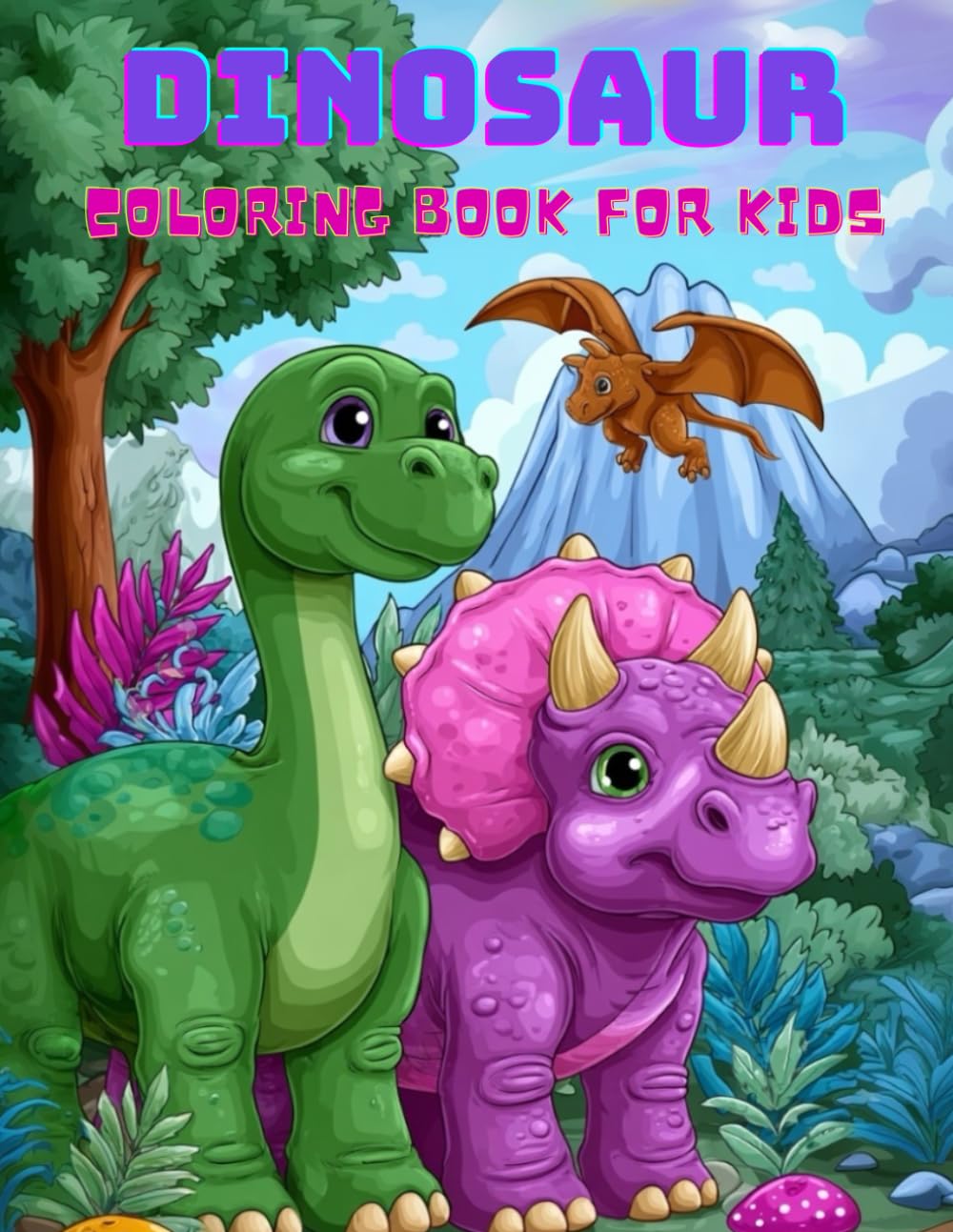 Dinosaur Life Coloring Book for Kids: Cute Dino Hobbies, Jobs, Seasons & Family Fun (Ages 3+)