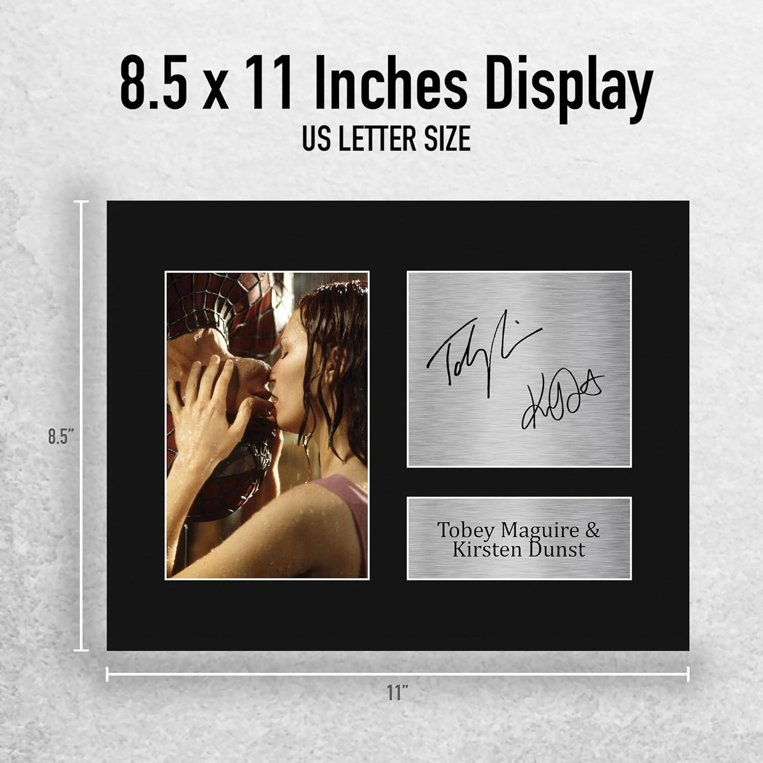 HWC Trading Tobey Maguire & Kirsten Dunst Spider-Man Gifts Printed Signed Autograph Picture for Movie Memorabilia Fans - US Letter Size