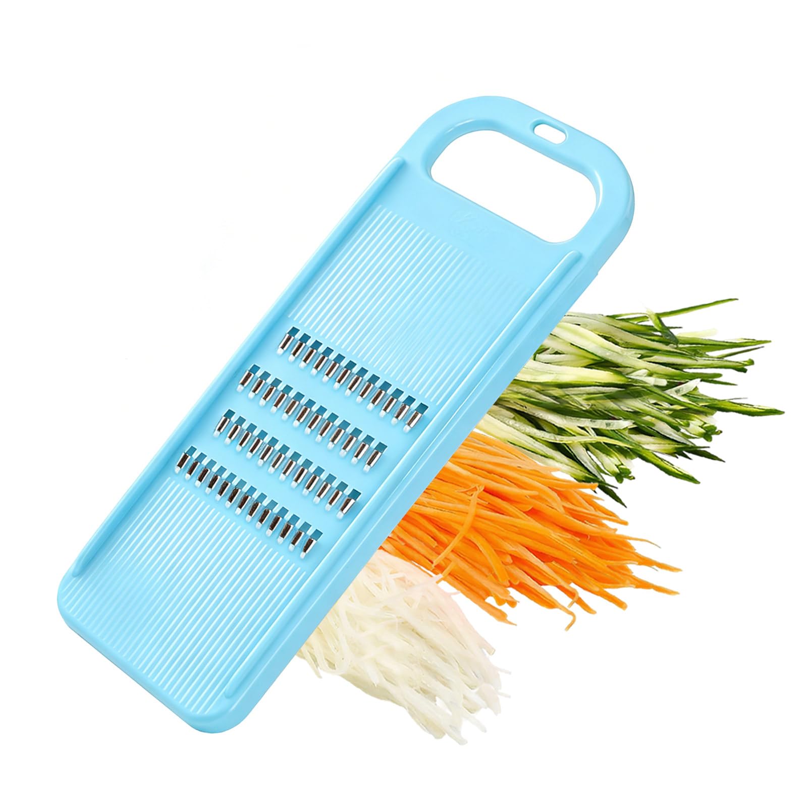 Mandoline Slicer for Kitchen, Korean Carrot Grater Vegetable Slicer Julienne Cutter with Ergonomic Handle and Hanging Hole for Potato Carrot Cucumber
