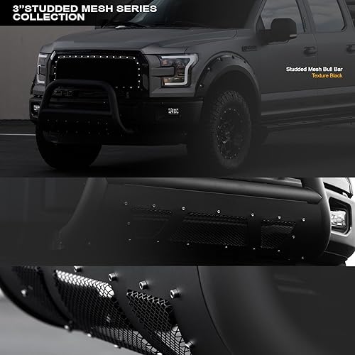 Miniatura 6 de 714937183063 Compatible con Ford F150 2004-2023  Expedition 2003-2017  Lincoln Navigator 2003-2014  Mark LT 2006-2008 Barra de toros serie malla