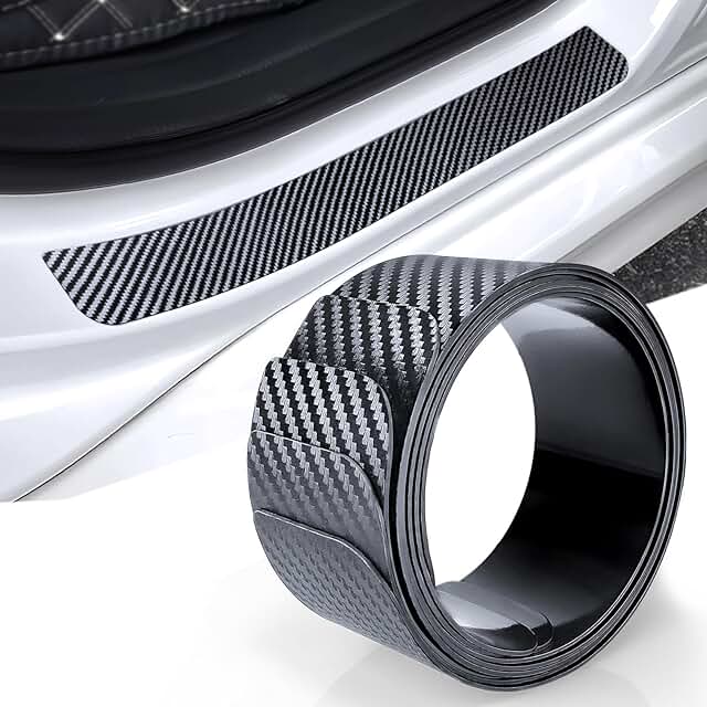 Magnetic Carbon Fiber Car Door Sill Protector – Anti-Scratch & No-Adhesive Threshold Guard