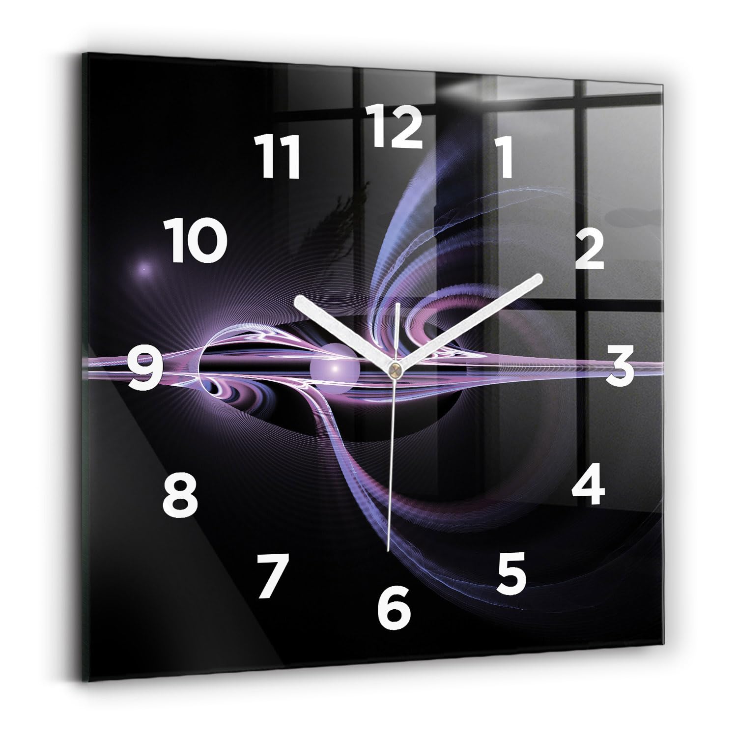Horloge numérique et analogique Wallfluent violette haute qualité