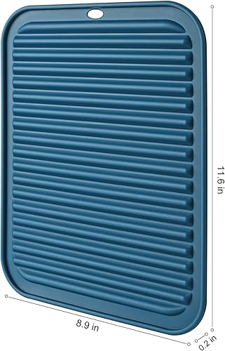 Miniatura 2 de HOTEC Salvamanteles de silicona para ollas y sartenes calientes, resistentes al calor para encimera de cocina, tapete de secado de platos, juego de