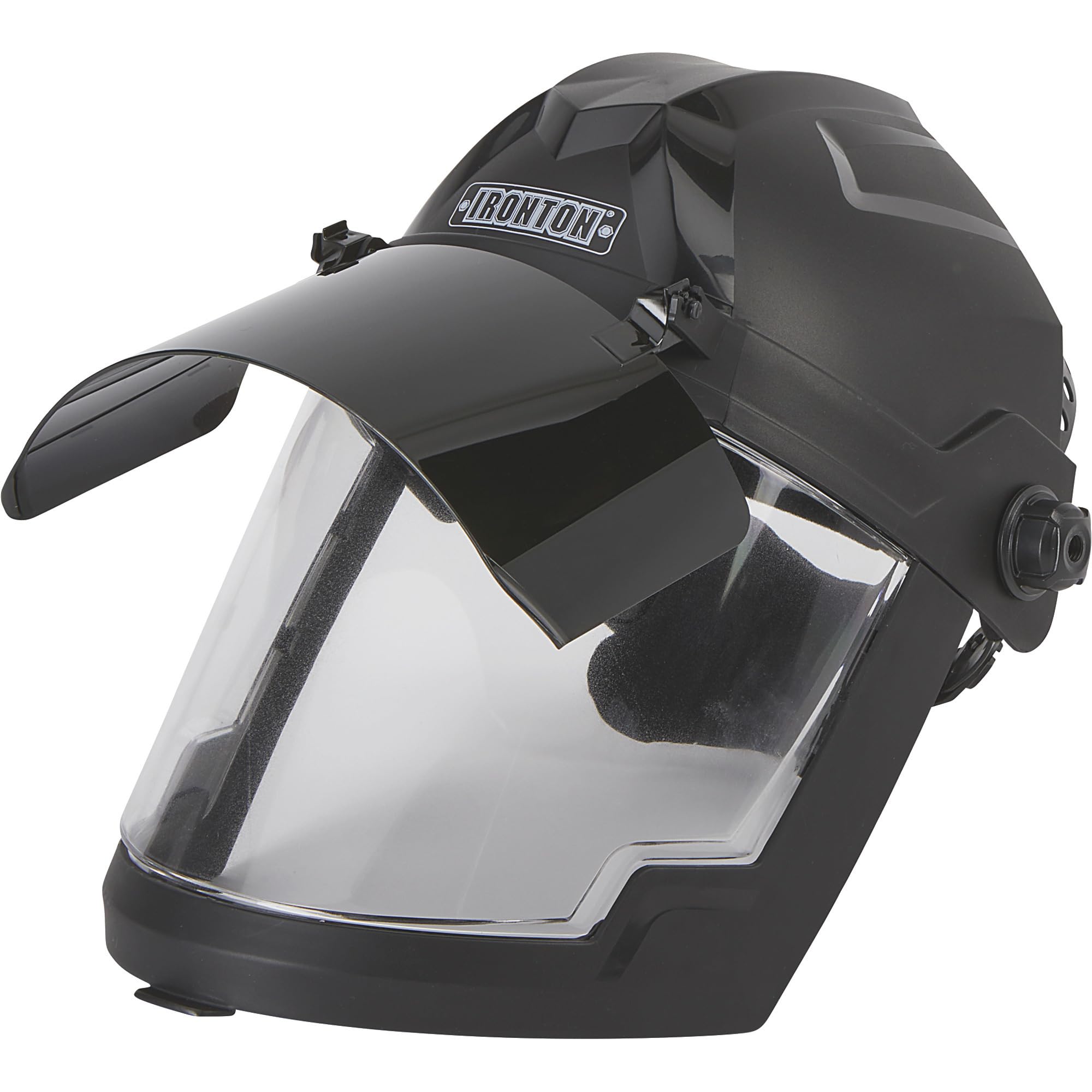 Ironton Face Shield - #8 Shade, Black, Flip-Up Visor