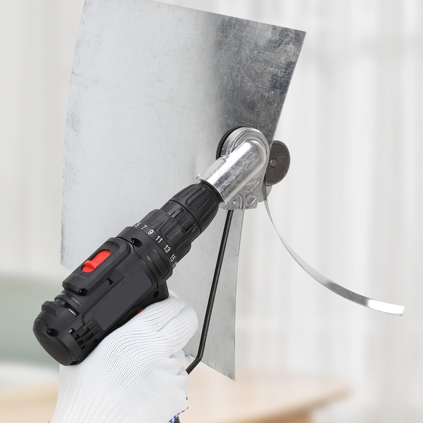 Electric Drill Plate Cutter - Metal Nibbler Attachment -8