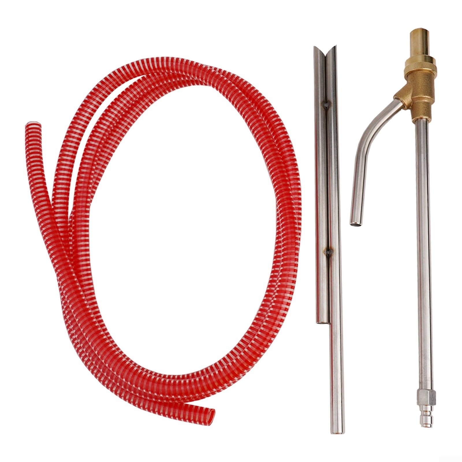 Kit di sabbiatura per idropulitrice con attacco rapido da 1/4", 5000 psi, in ottone e acciaio inox, per rimozione ruggine di graffiti per rimozione del grasso della vernice su vialetto
