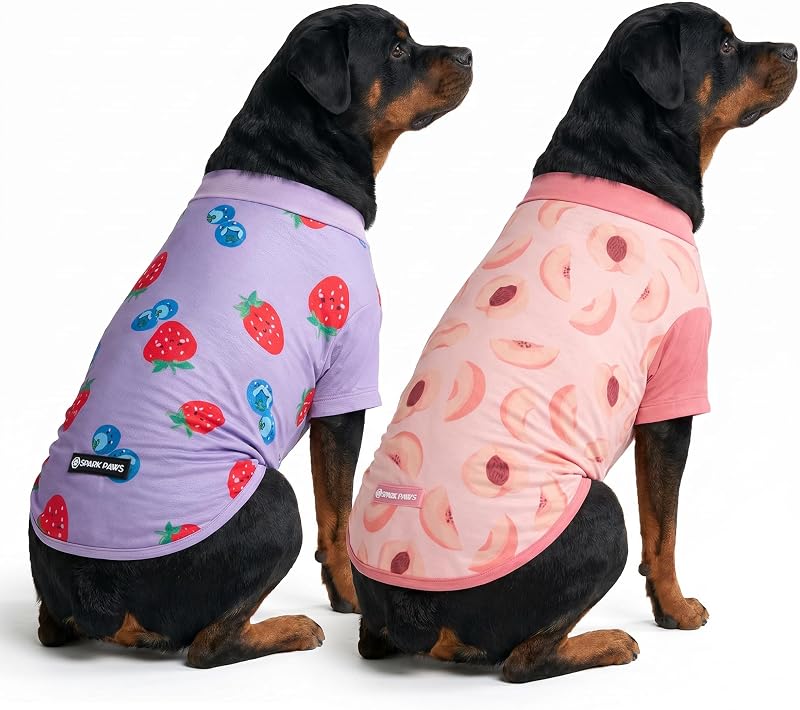 Camiseta para Cães com Proteção Solar UV SPF 30 Spark Paws DSTS4240527