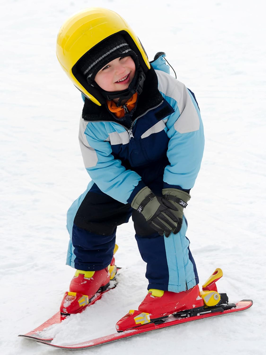 SATINIOR 2 Pairs Kids Waterproof Winter Snow Gloves Ski Gloves for Boy Girl Outdoor Warm Thickening Snowboar - Image 3