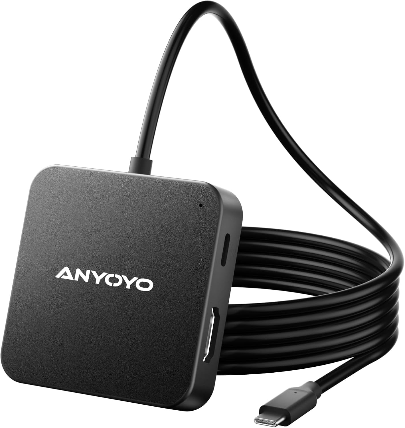 USB C Hub Long Cable(4FT), 6 in 1 USB Splitter Adapter with 4K 30Hz