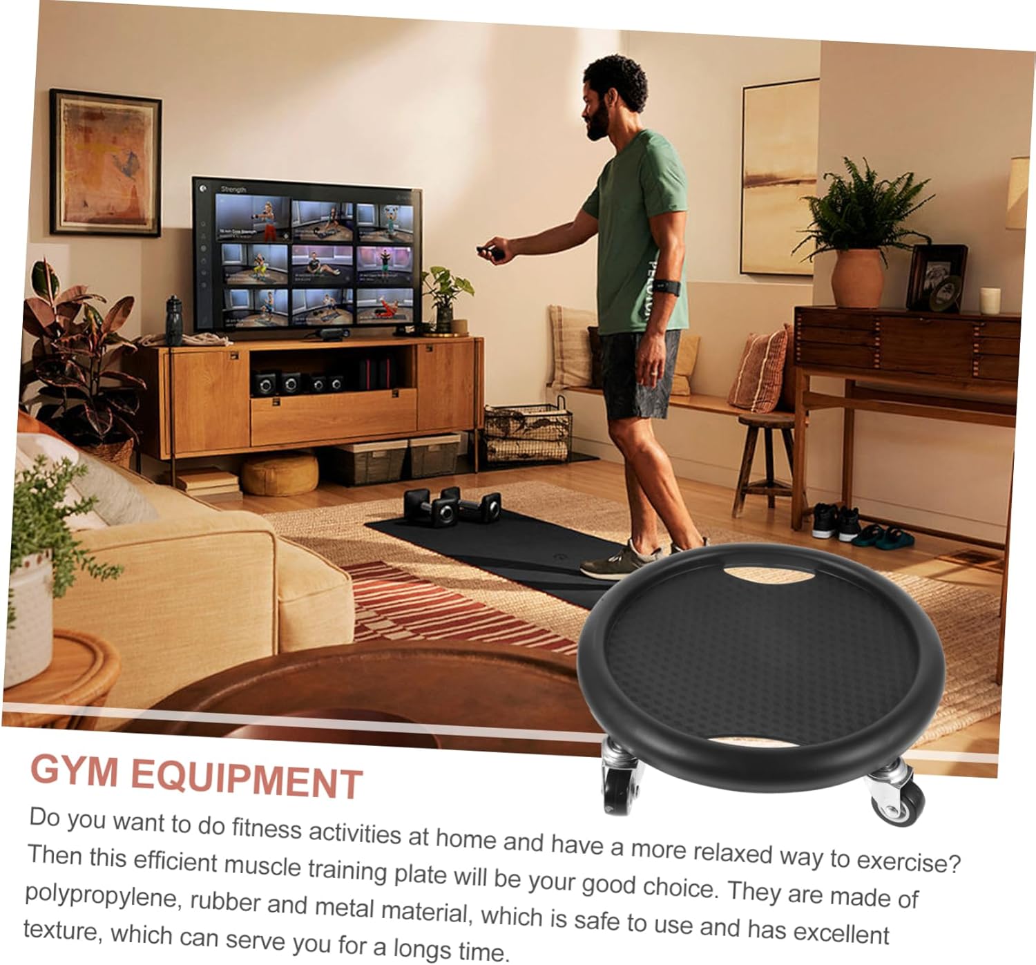 KICHOUSE Abdominal Fitness Disc Women Fitness Sliding Plate Gym Accessories for Women Abdominal Trainer Roller Disc Exercise Sliders