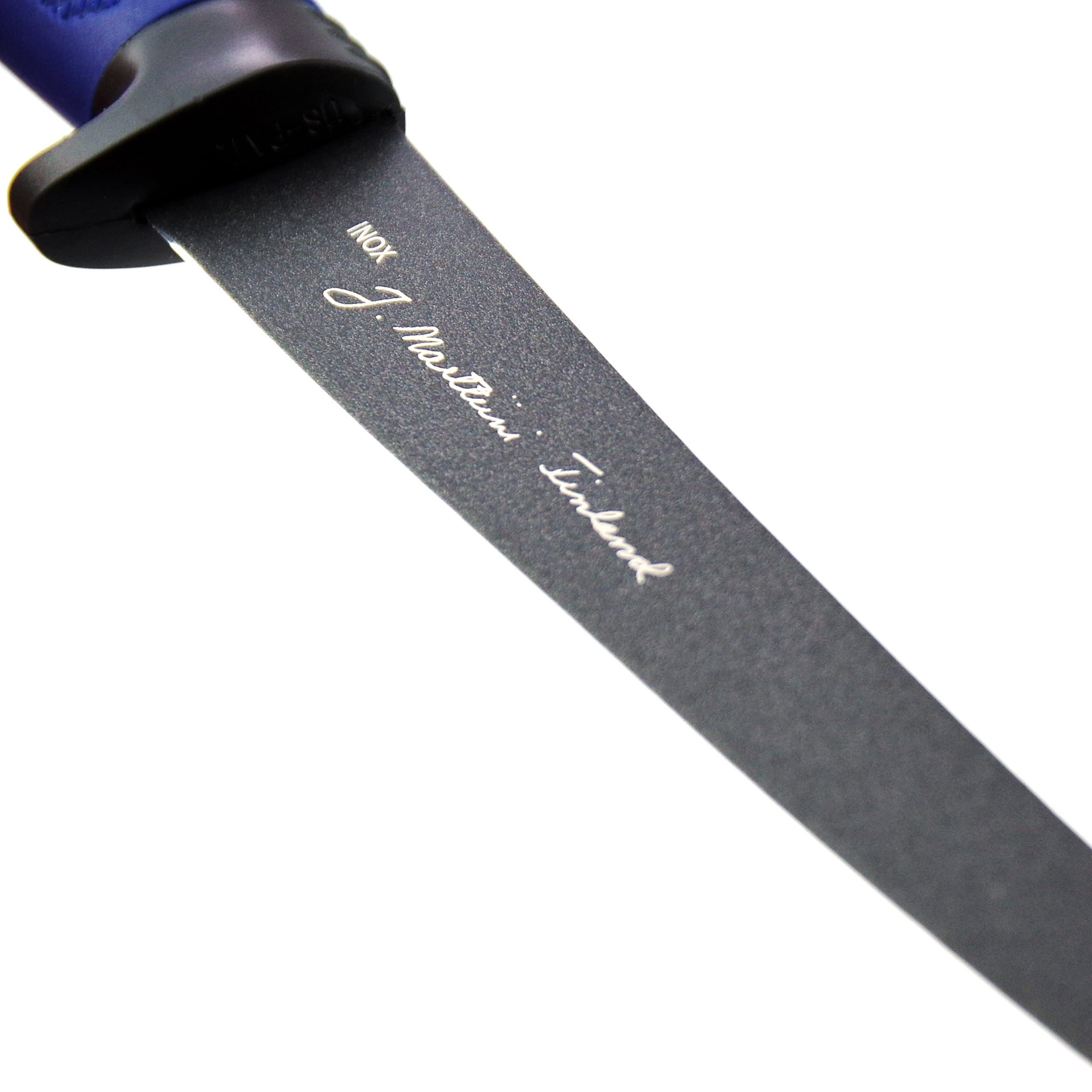 Marttiini Martef, set combinato con coltello per sfilettare da 30,6 cm, rivestito, estremamente affilato e flessibile e affilacoltelli Lansky Crock Stick