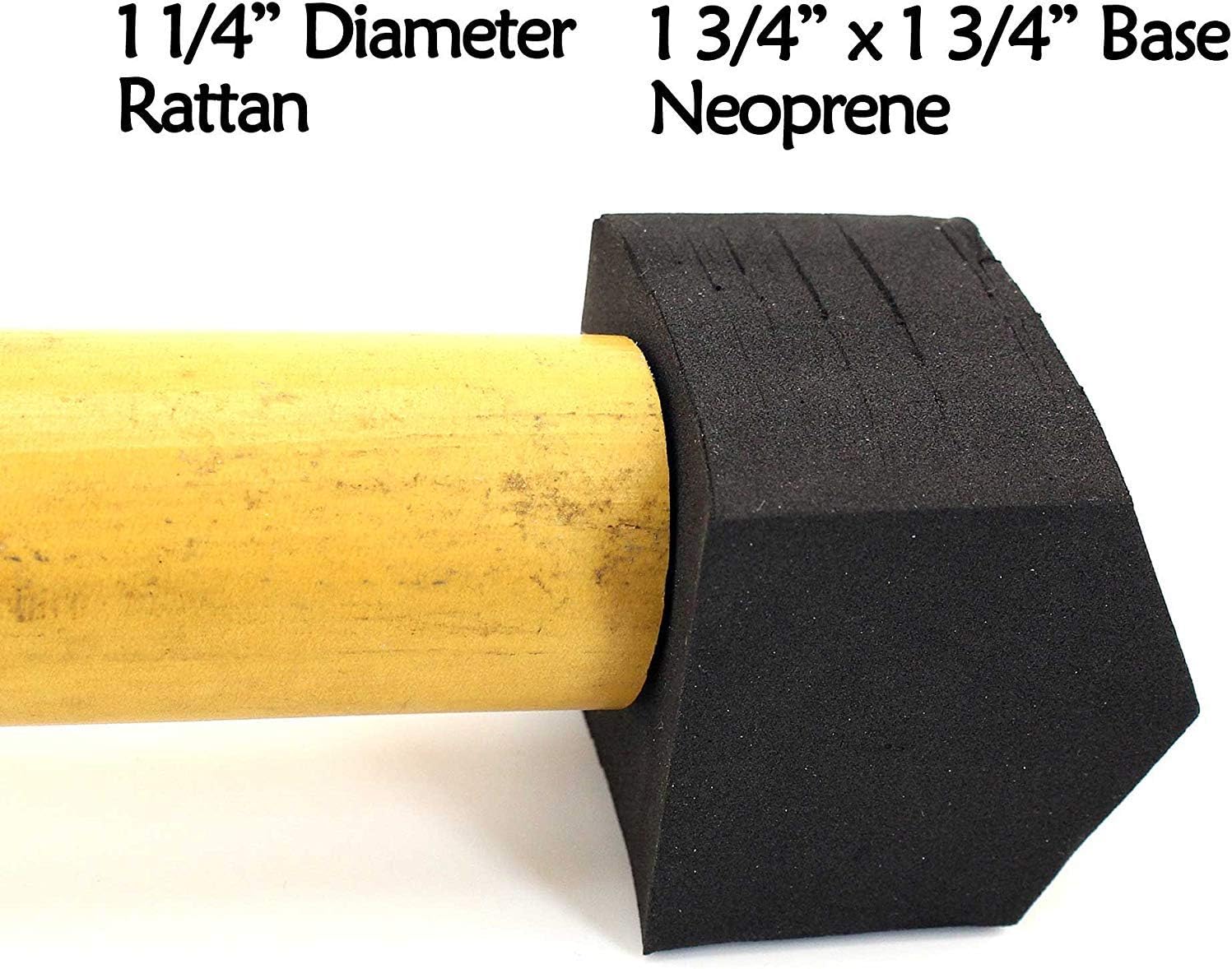 BambooMN Pointed Tip Assortment - Low Profile Staff/Sword Neoprene Safety Tip - Both Sizes