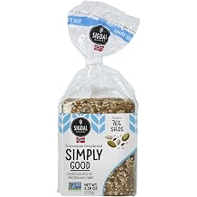 Sigdal Bakeri Simply Good Norwegian Crispbread | Good Source of Protein & Fiber | Non GMO | Contains 76% Seeds | 8.29 oz 235g Pack of 2