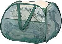 Vista 18 de Cesta de lavandería plegable, cesta de ropa plegable emergente de 90L con asas, cesta de ropa sucia de malla cuadrada para lavandería, baño