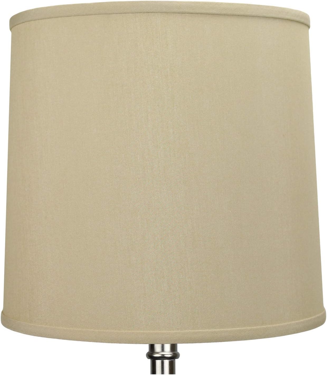 FenchelShades.com 12" Top Diameter x 13" Bottom Diameter 12" Slant Height Lampshade Retro Rustic Vintage Hardback Liner USA Made (Designer Chintz Tan)