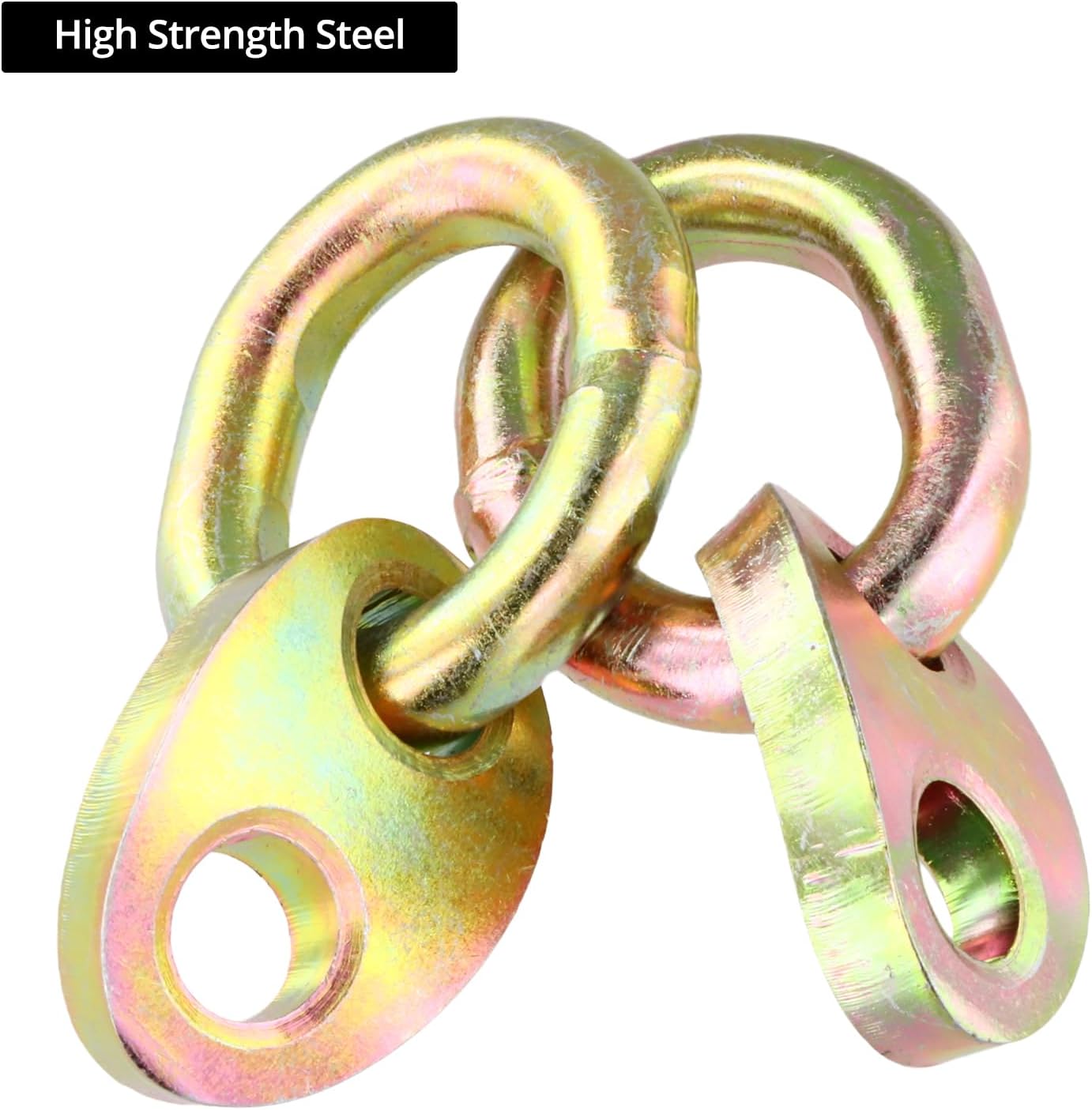 QWORK 7100 Engine Lifting Brackets, 4 Pack Engine Hoist Leveler, 5,500 lb Capacity for Engine Load Levelers & Lifting Slings