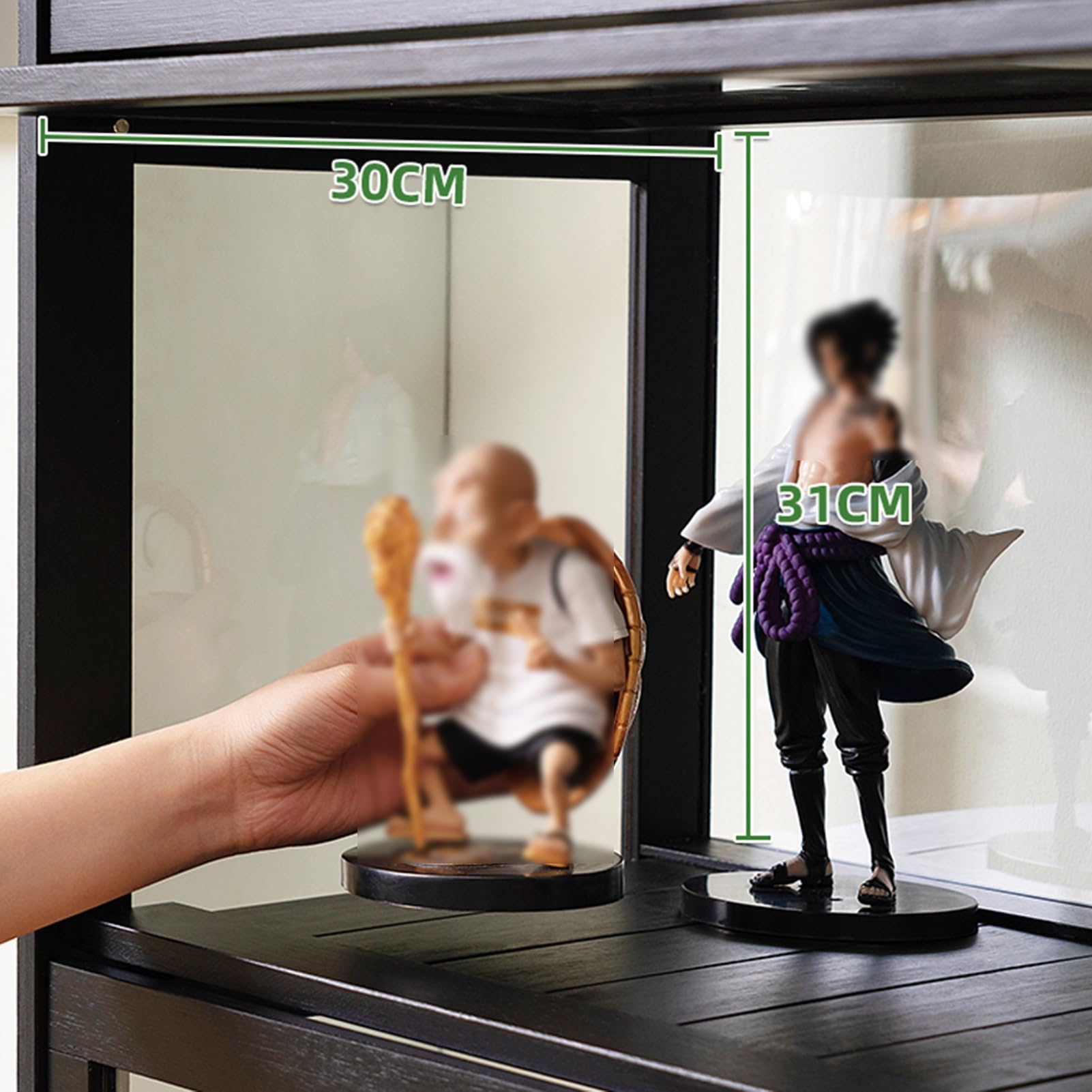 Amazon.co.jp: コレクションケース ガラスケース、3/4/5段ディスプレイ