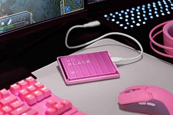 WD_BLACK P10 Game Drive 6TB External Hard Drive (Mobile and Robust High Performance Hard Drive for Console and PC Store up to 150 Games with 1 Month Membership to Discord Nitro) Pink
