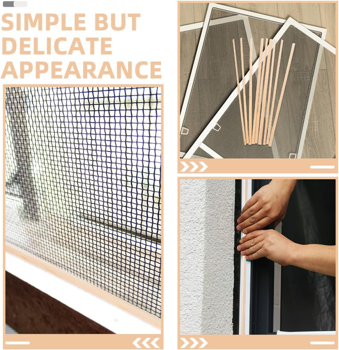 10pcs Wooden Window Molding Strips for Decorative Trim, DIY