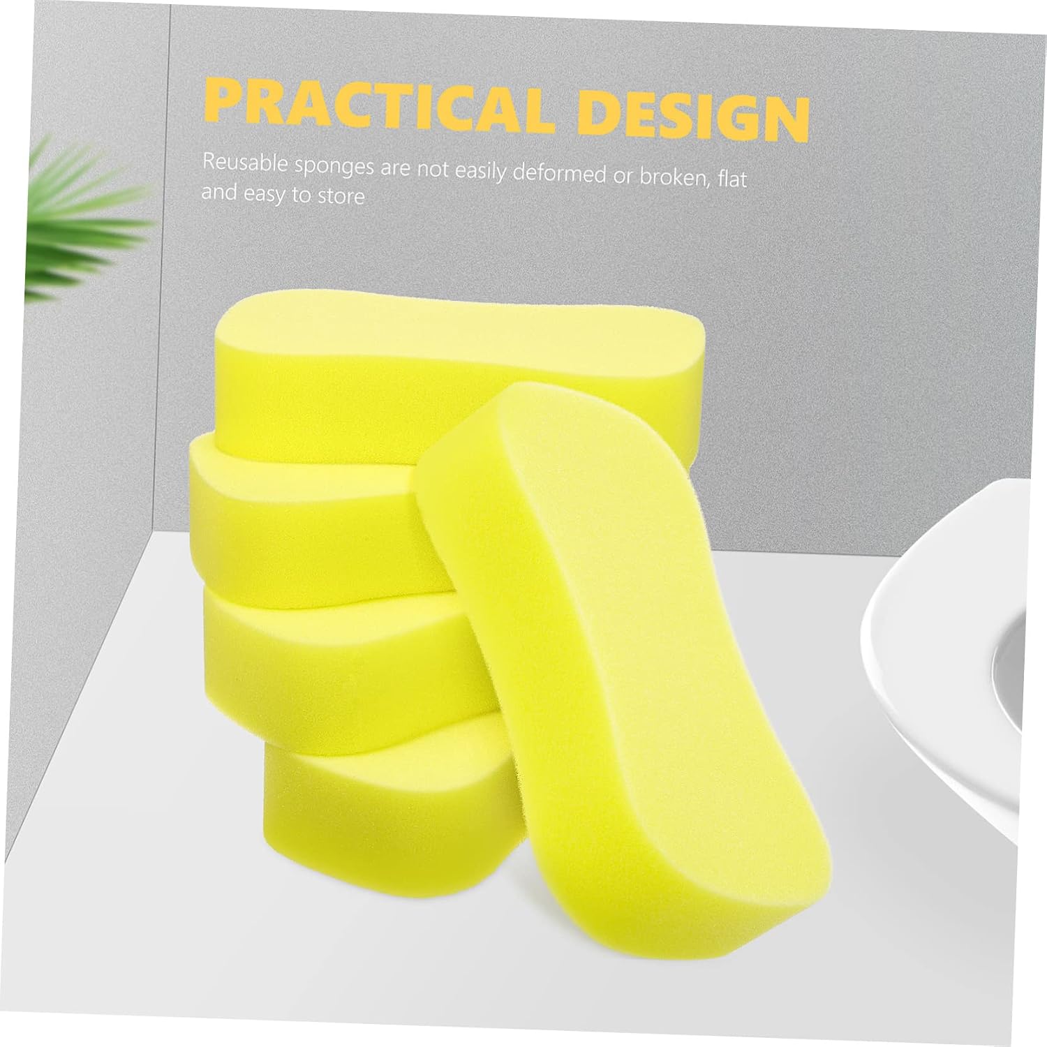 Alipis 10Pcs High Density Car Washing Sponges Multi Functional Cleaning Sponges for Vehicle Care Efficient Generation Comfortable Grip Reusable Design for Home Office Use