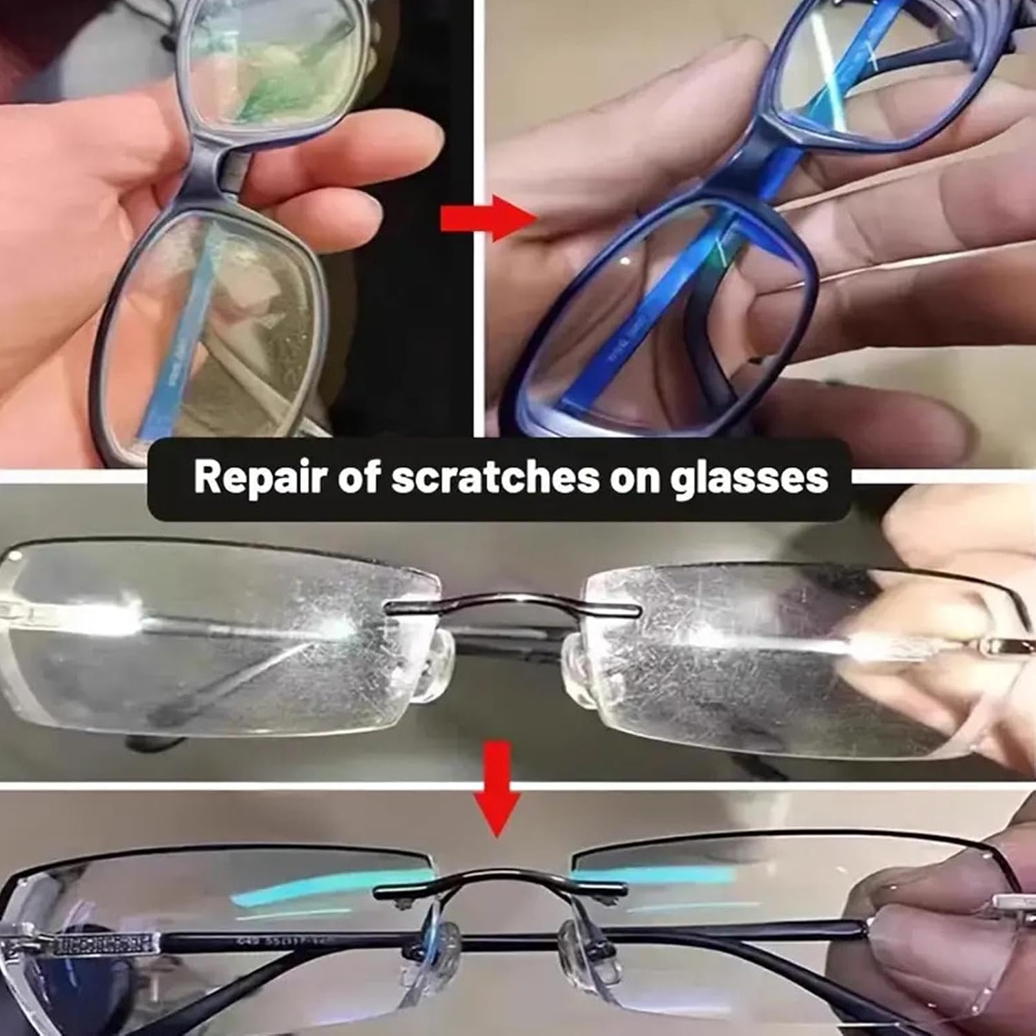Eyeglass Scratch Remover 35g Long-Lasting Protection Sunglasses Cleaning | Eye Glass Scratch Remover for Dust Resistance Eyewear Home Office Travel Daily