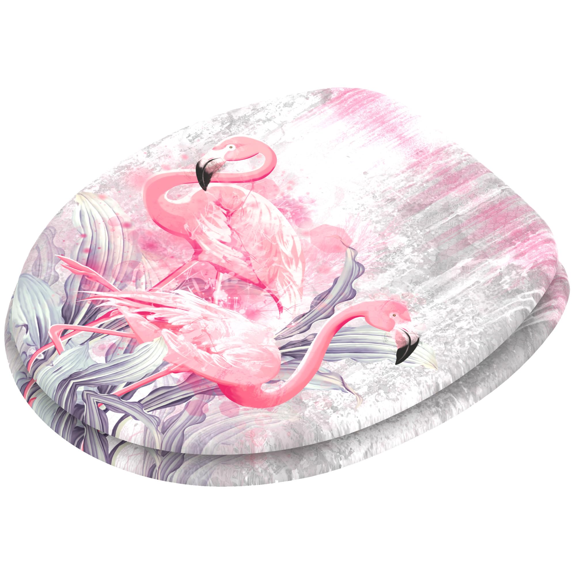 Sanilo Soft Close Toilet Seat, Wide Choice of New Toilet Seats, Stable Hinges, Easy to Mount (Flamingo 2) - Image 3