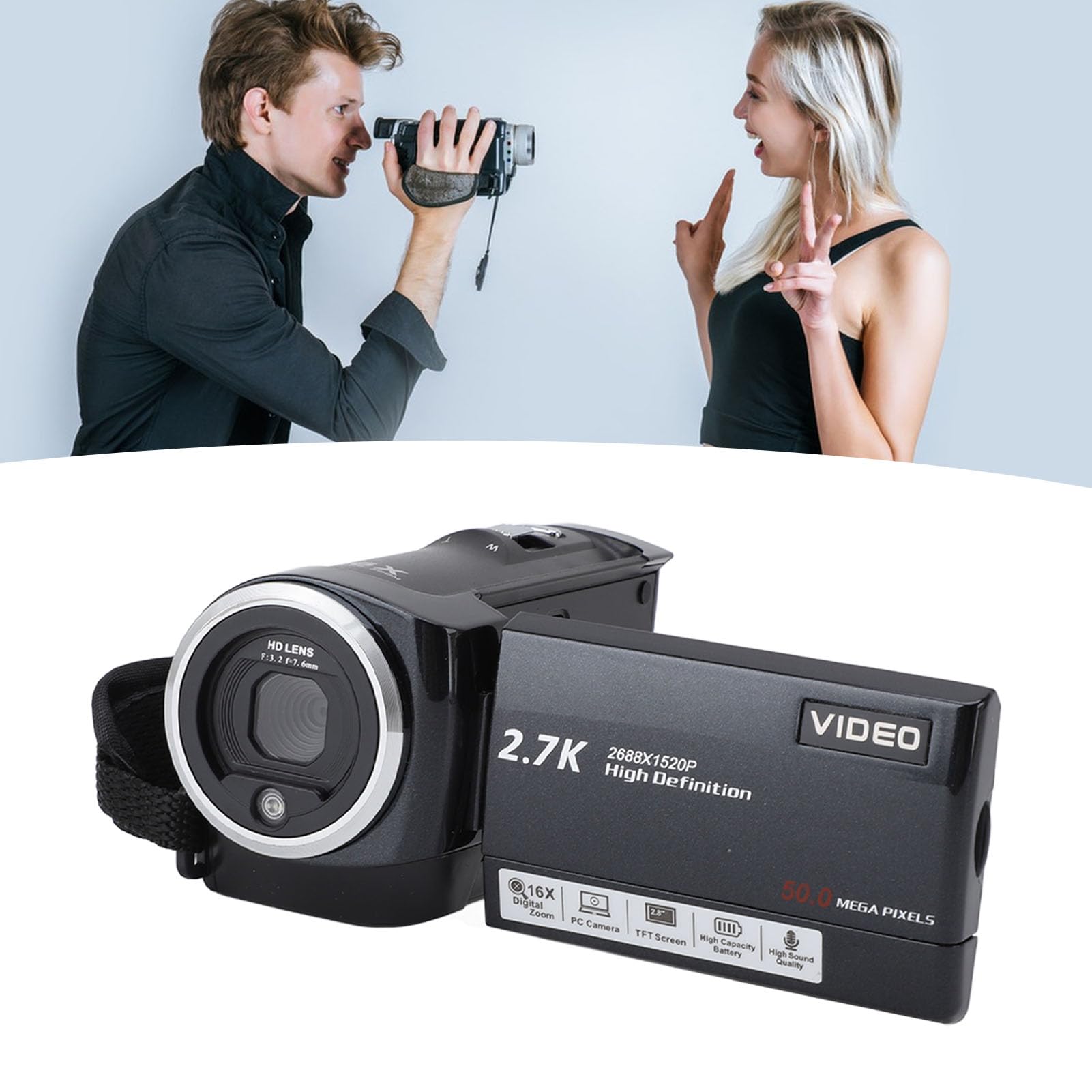 Amazon | 2.7Krder プロフェッショナル 2.8 インチ画面 HD0MP 16x 7Kh