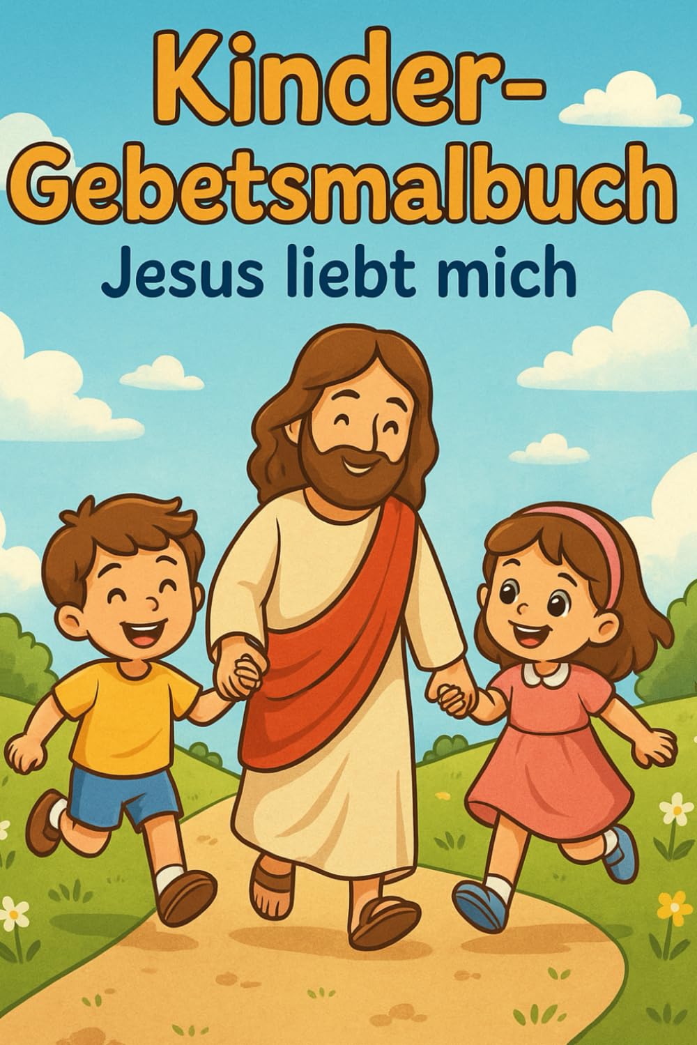 Kinder-Gebetsmalbuch, Jesus liebt mich: Jesus liebt mich – 25 liebevolle Kindergebete & 25 Ausmalbilder für Herz und Glaube, Geschenkidee für Taufe, ... Mal- und Bilder-Gebetsbücher für Kinder)
