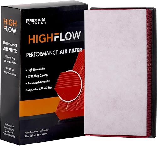 HIGHFLOW de alto rendimiento, filtro de aire de motor pre-aceitado desechable PA99430X  Compatible con Volkswagen Atlas Cross Sport 2020-2025, Atlas
