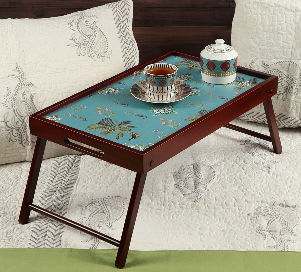 India Circus Robin Bird Park Tray - Bed & Breakfast Tray -1 India Circus Robin Bird Park Tray - Bed & Breakfast Tray -1