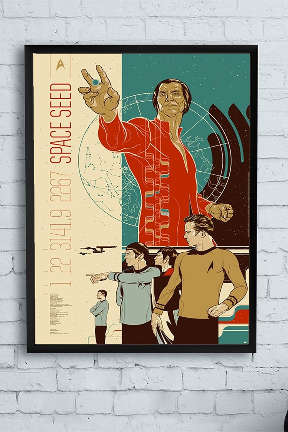 Postermanya (pster13354) Space Speed Art Sanatsal Çerçeveli Tablo (40x50cm)