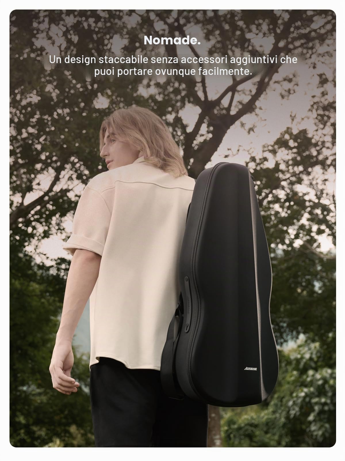 AeroBand Chitarra intelligente senza corde elettrica acustica portatile MIDI nero