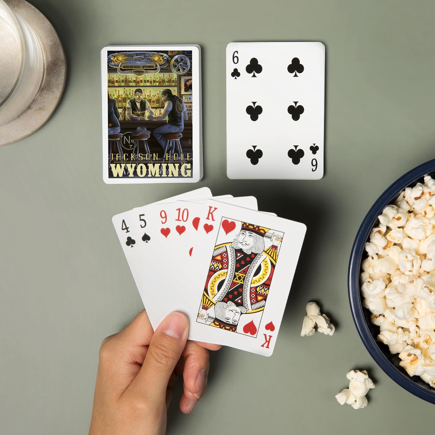Lantern Press Jackson Hole, Wyoming, Saloon Scene, 52 Playing Cards for Adults, Poker Size Card Deck