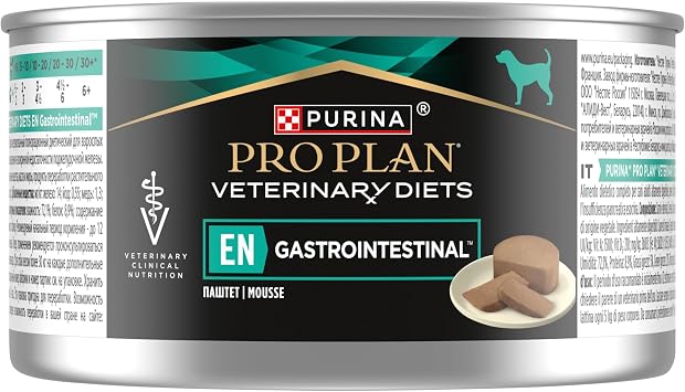 PURINA PRO PLAN VETERINARY DIETS EN Gastrointestinal Mousse Wet Dog Food Can 24x195g