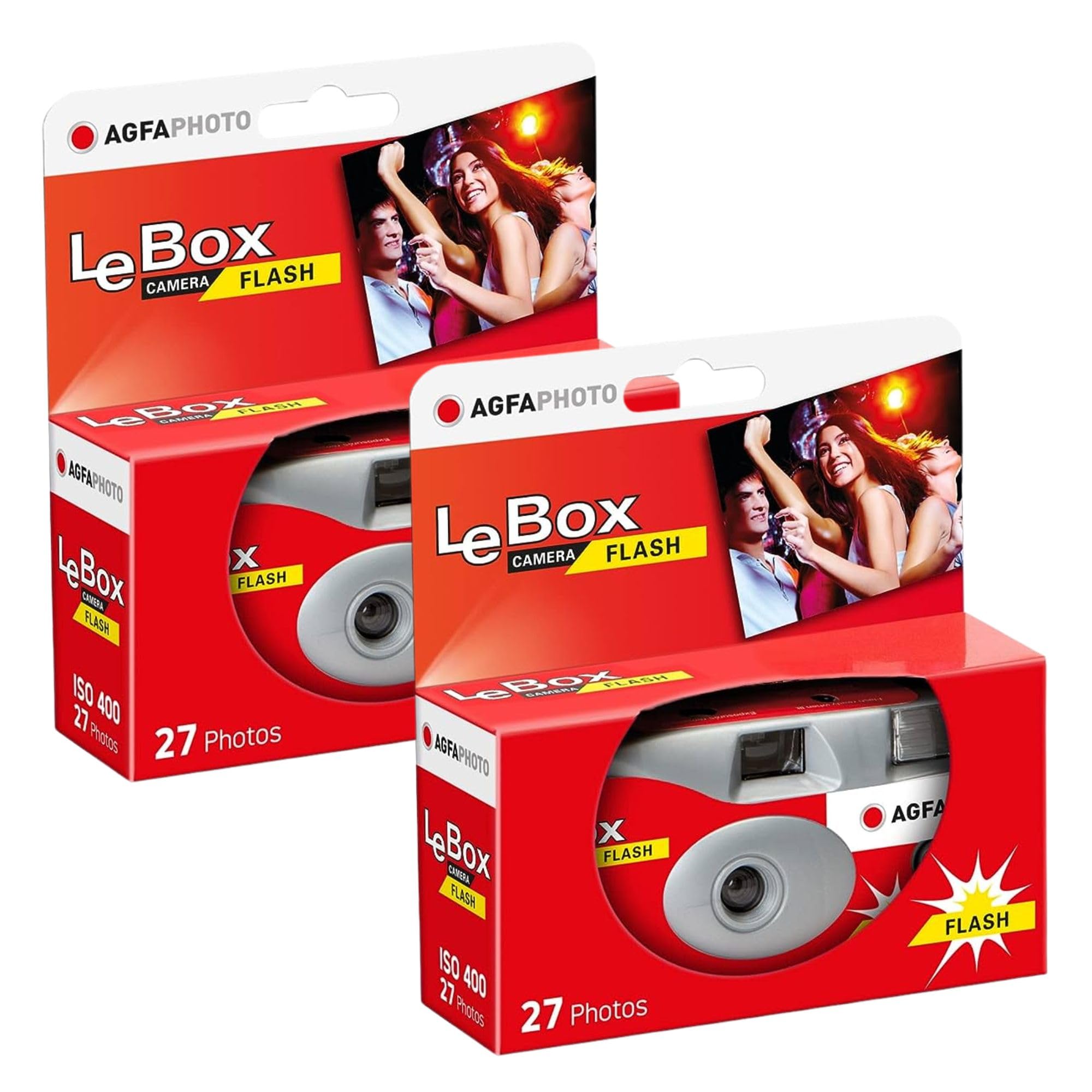 Disposable Cameras Multipack - Includes 2 AgfaPhoto LeBox