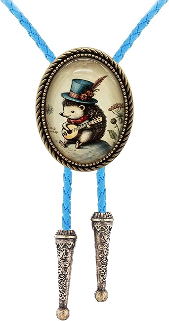GelConnie Bolo Tie for Men Western Cowboy Necktie Texas Viking Style Tie Silver Native American Accessories Cowgirl Costume