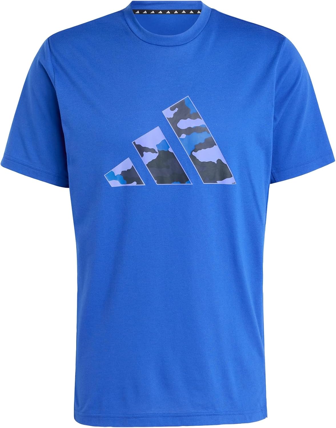 تي شيرت تدريب اسنشيالز بطباعة رسومات وشعار العلامة التجارية بت... - view 1