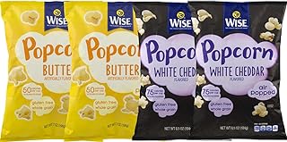 Wise Foods Butter & White Cheddar Air Popped Popcorn Variety 4-Pack