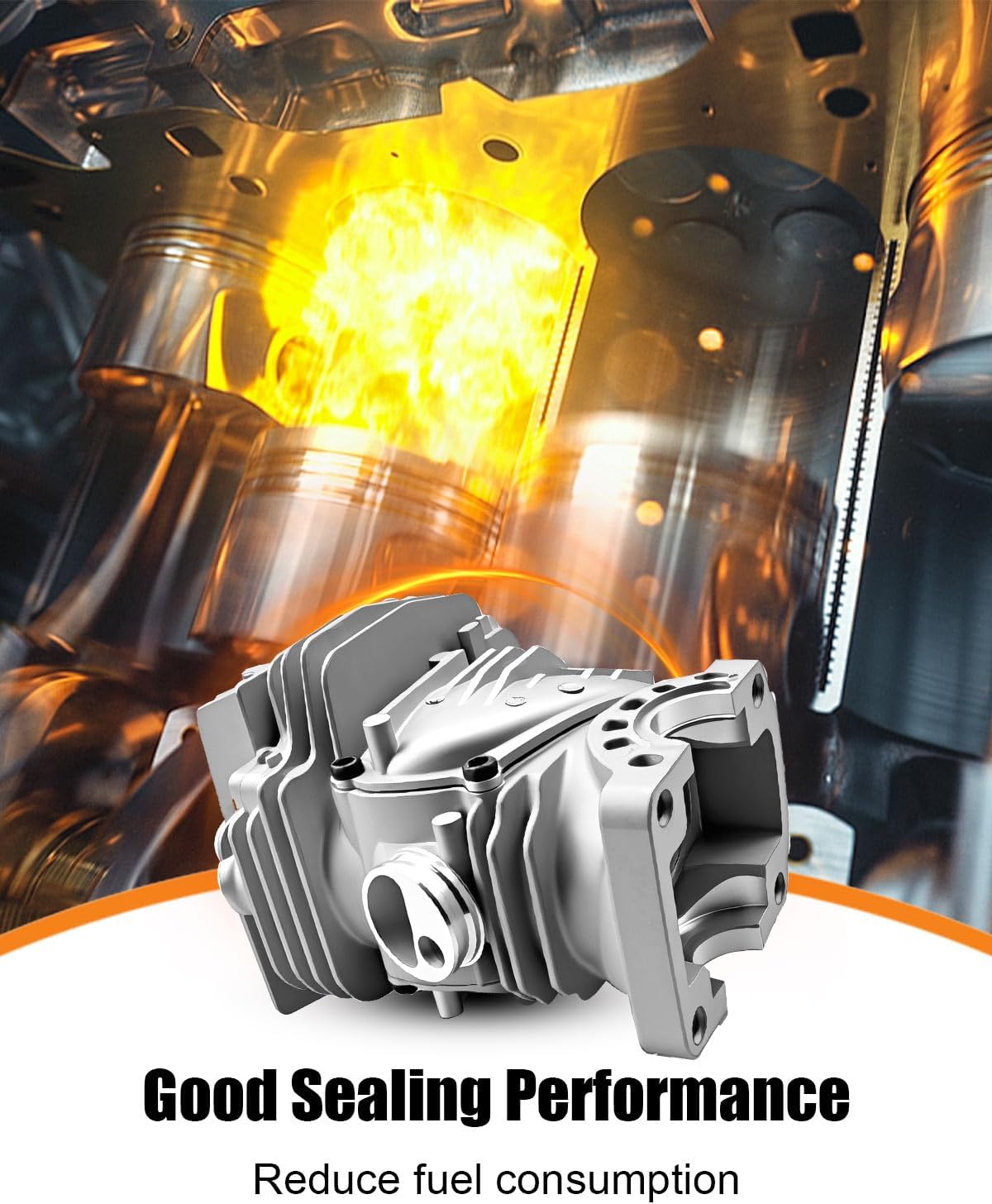 Cylinder Piston Kit 47mm Big Bore Fit for Stihl MS291 MS291C MS 291 MS271 MS271C MS 271 Chainsaw Replace 1141 020 1206, 1141 020 1201