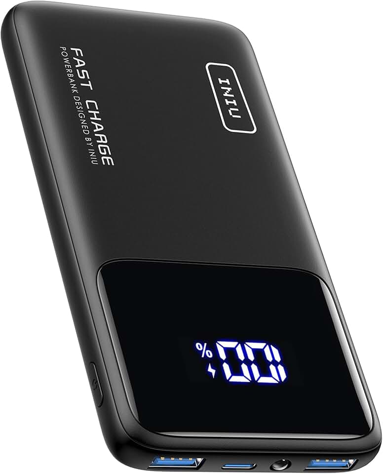 INIU Power Bank, 22.5W 10000mAh Bateria Externa Carga Rapida, Bateria Portatil PD3.0 QC4.0 Powerbank USB C Input&Output Compatible con iPhone 16 15 14 13 12 Pro MAX Plus Samsung S22 S21 iPad