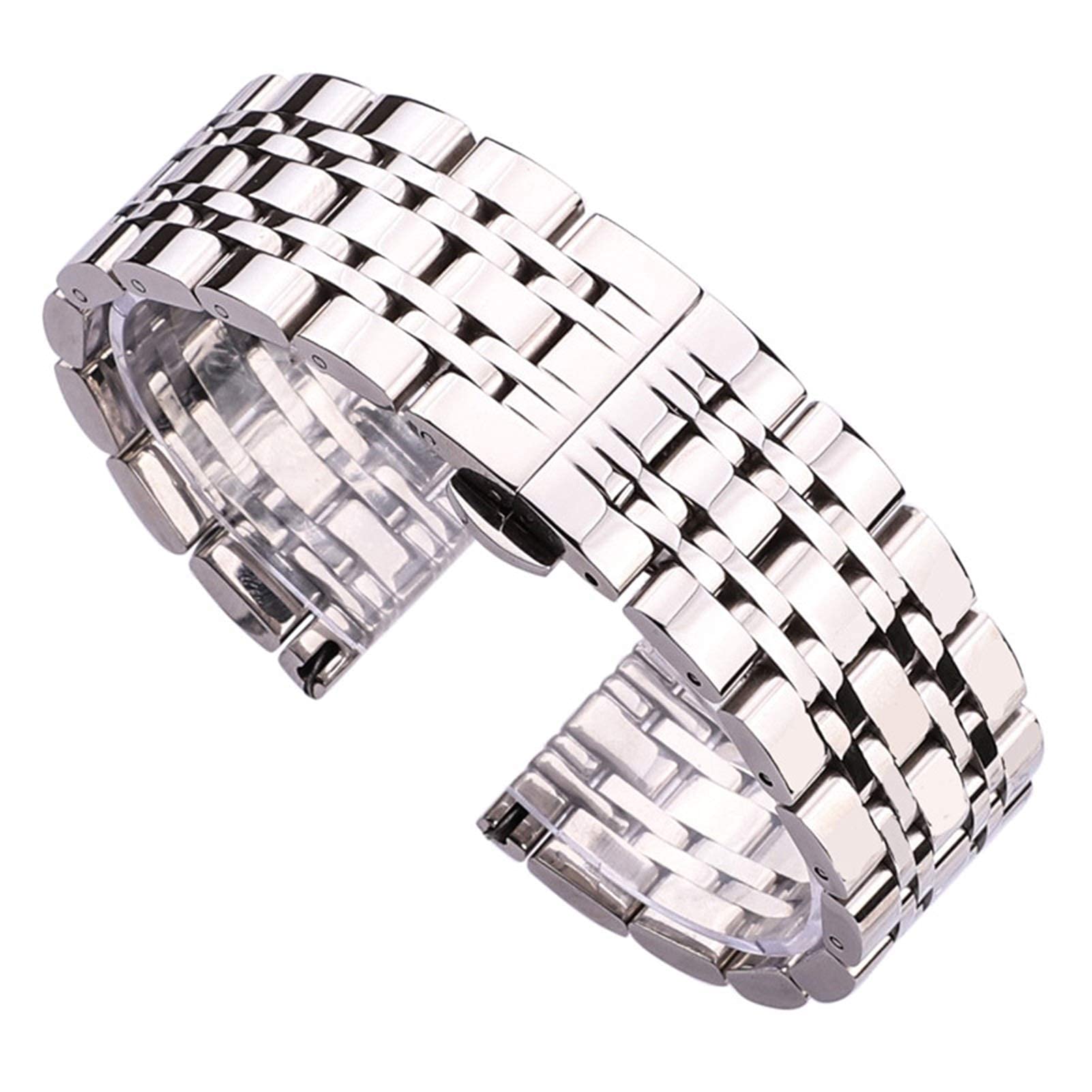 Accesorios para relojes y correa de acero inoxidable pulido para regalar 7