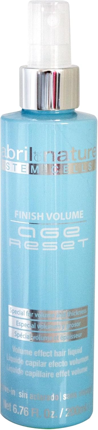abril et nature – Spray Professionnel de Hairstyle Age Reset – Effet Quantity – Pour Cheveux Fins – Épaissit la fibre capillaire – Régénère et Rajeunit – Sérum Hydratant pour Cheveux – 200 ml