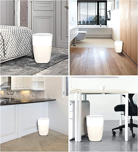 Miniatura 6 de FORID Bolsas de basura pequeñas transparentes, bolsas de basura de 4 galones, 220 bolsas de basura de plástico para baño, dormitorio, oficina, bote