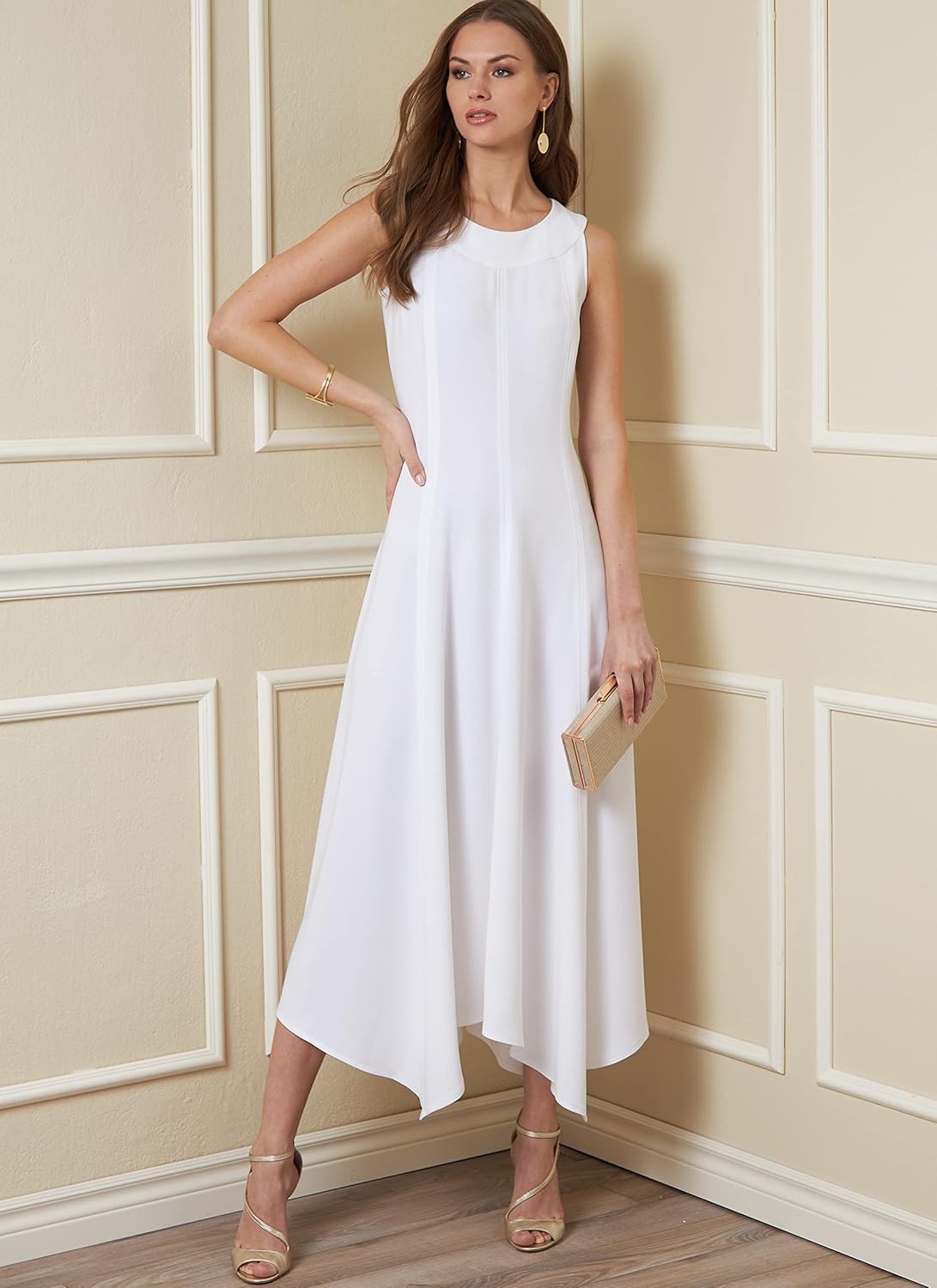 Vogue Misses' Petite Fitted Dress Sewing Pattern Kit, Design Code V1878, Sizes 14-16-18-20-22