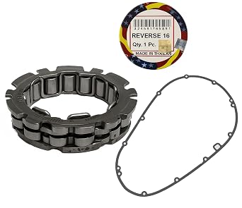 Reverse 16 One-Way Clutch Bearing Alloy Steel,Compatible with RE Standard/Classic 350/500cc 2013 To 2020 UCE Models,M Plus 1 LH Clutch Cover Gasket Combo Pack Of 1