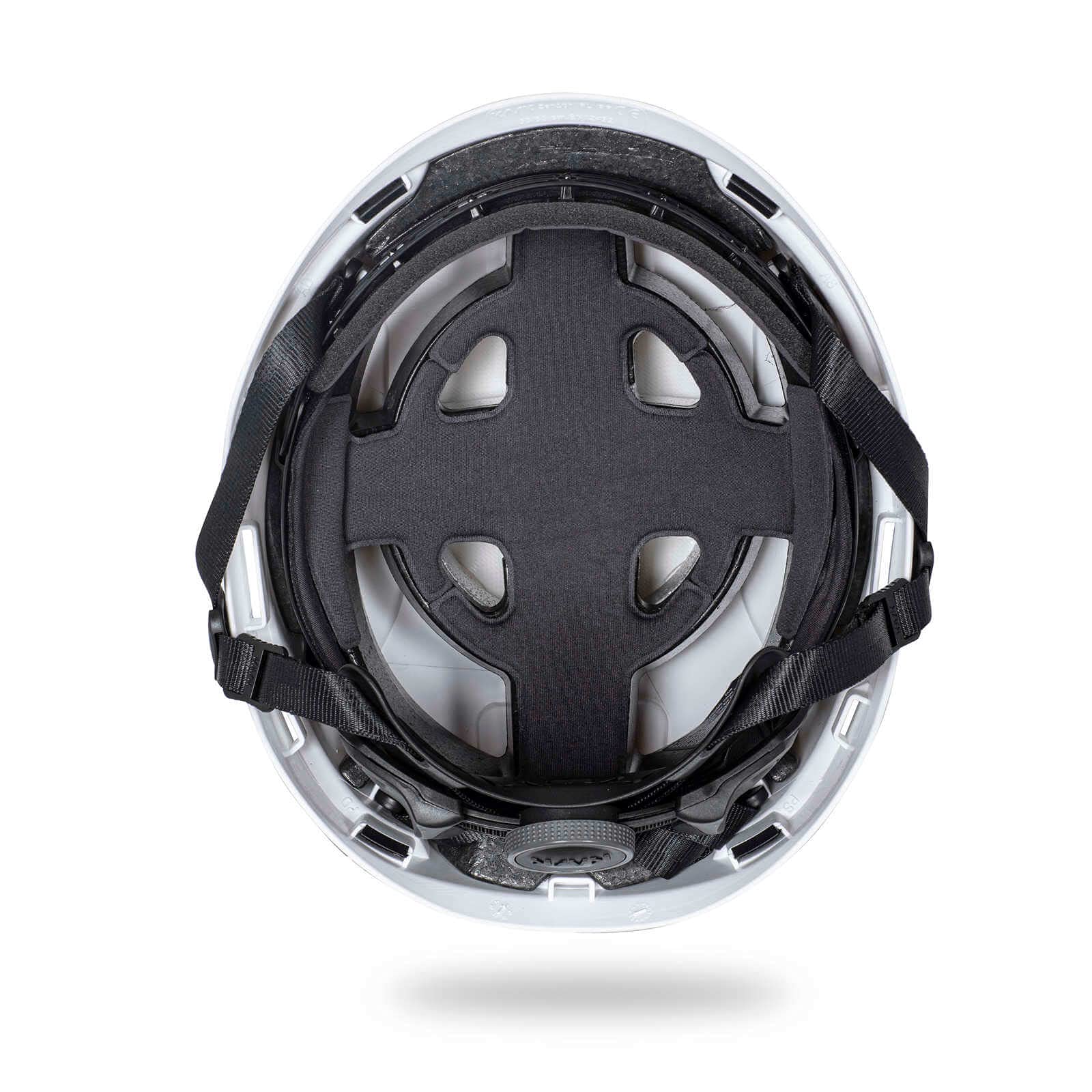 KASK Zenith X Hi-Viz - Casco de construcción fluorescente, casco de escalada, casco de trabajo, rueda giratoria, EN397, EN50365, EN12492, color: amarillo fluorescente