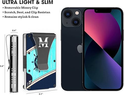 Miniatura 3 de MIKENCO Navy - Us Naval Husband Wallet Husband Dad Wallet Son Gift Fathers Day - Men Wallet Dad Birthday Gift, Valentine Gift For Husband, Front