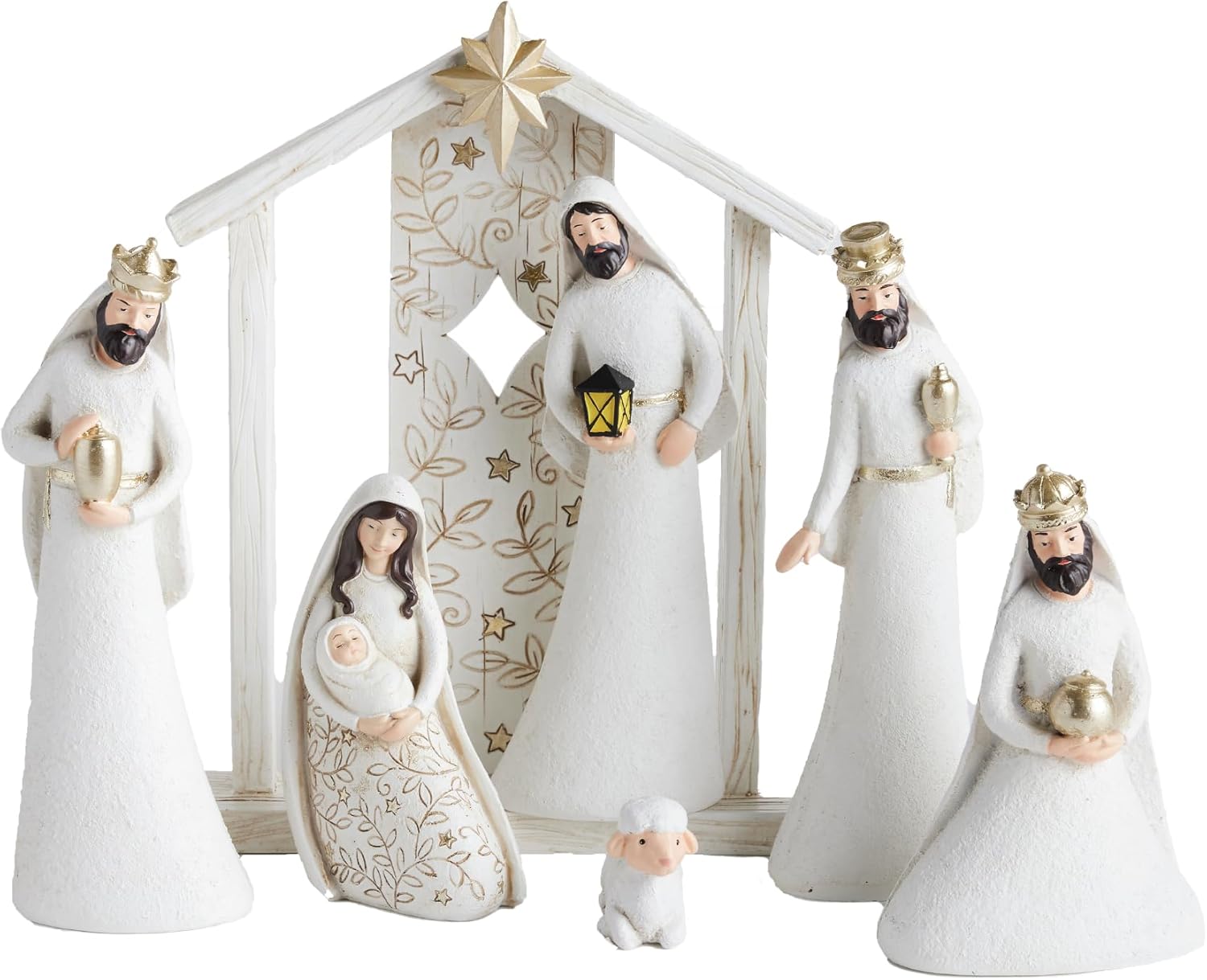 The Nativity Store - Because of Bethlehem Nativity Set - Religious Christmas Holiday Decoration, 7 pcs
