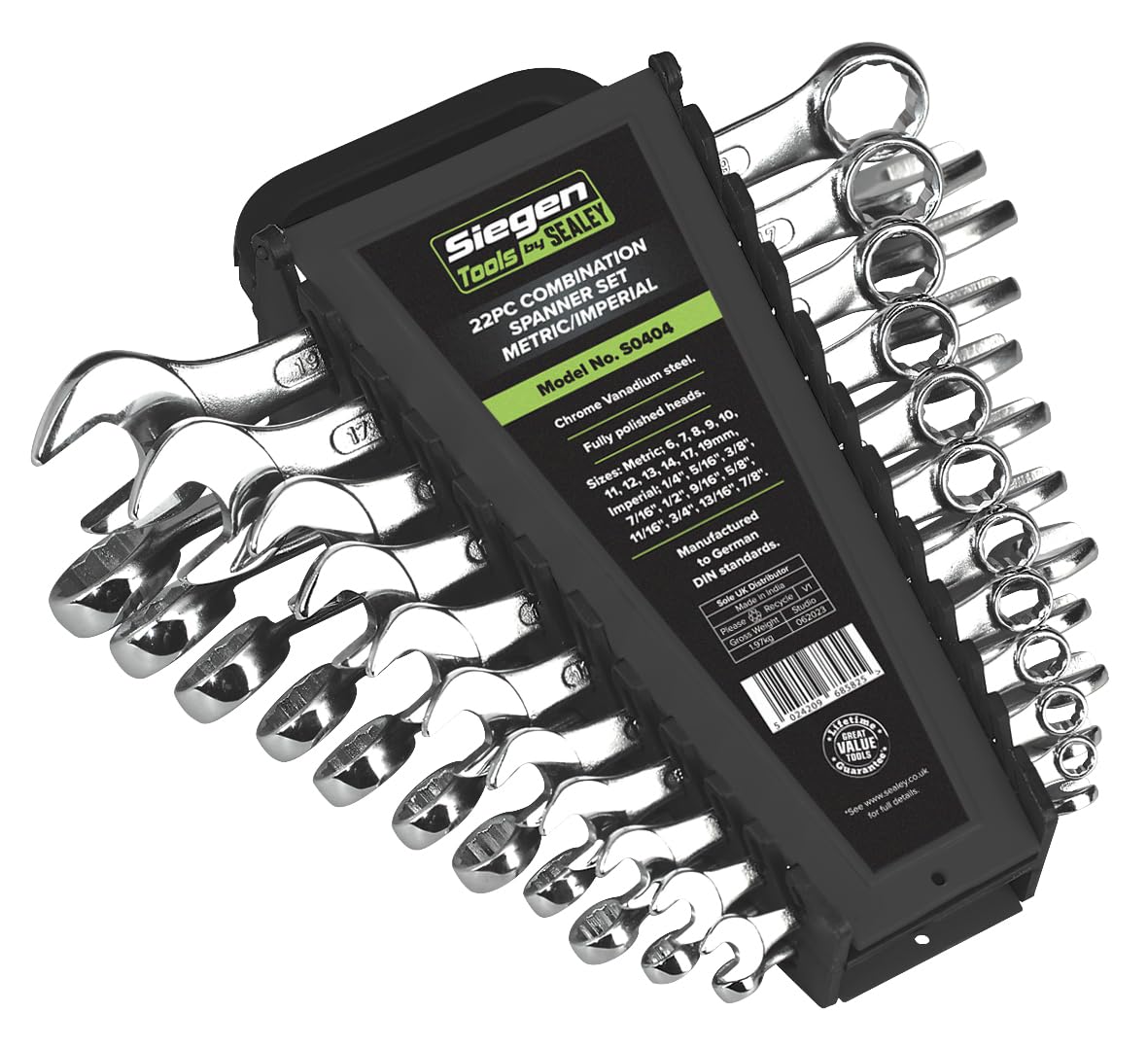 Amazon | Siegen S0404 コンビネーションスパナセット 22点