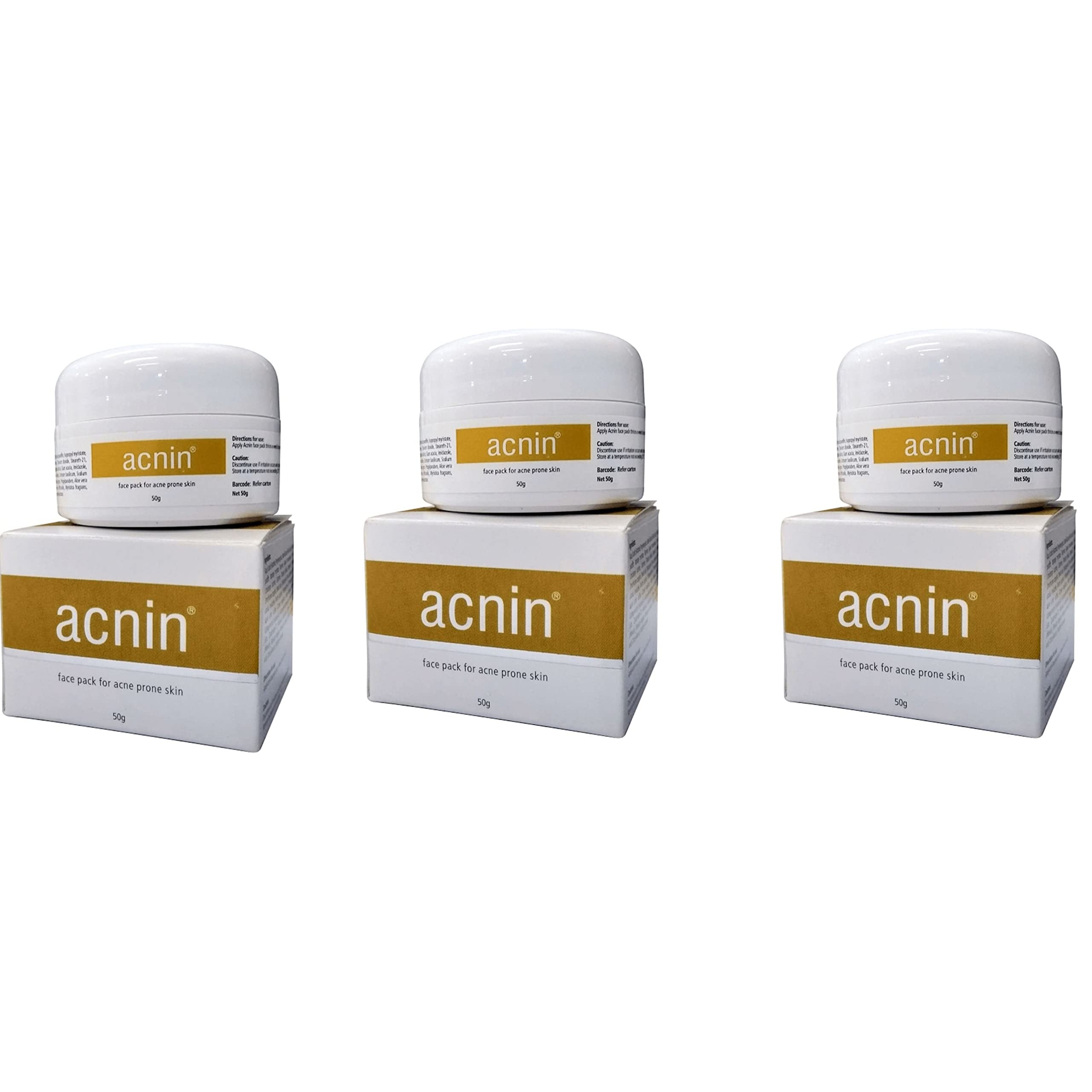 Acnin Face Pack For Acne Prone Skin pack of 3